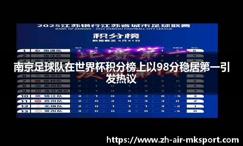 南京足球队在世界杯积分榜上以98分稳居第一引发热议